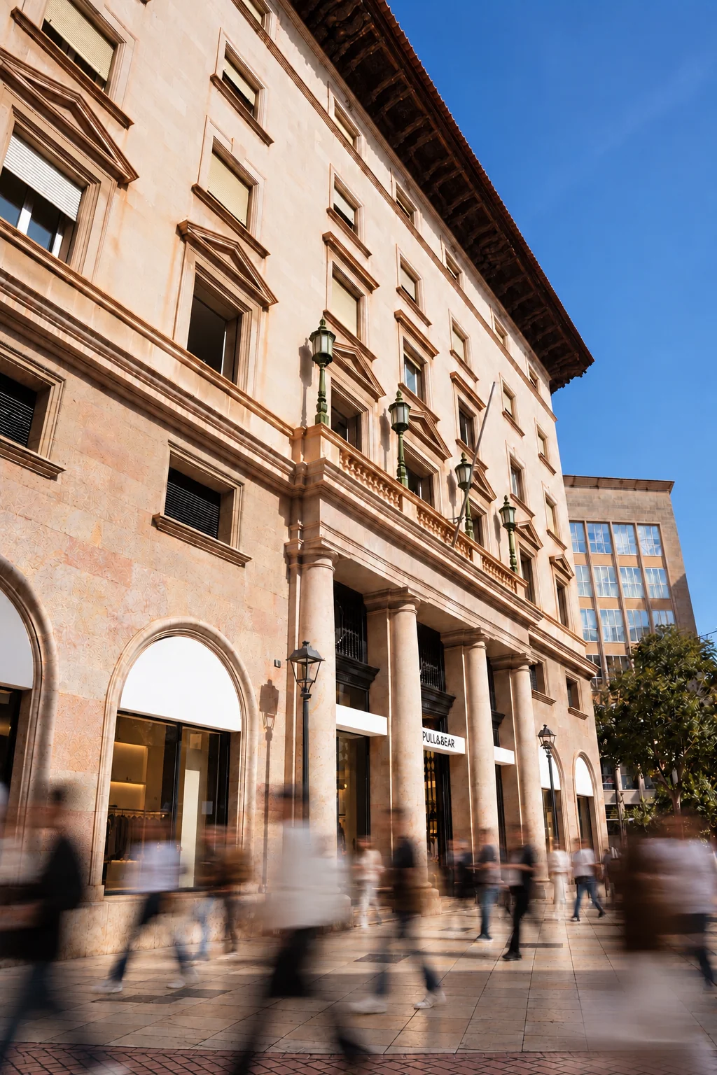 Buildings along Carrer de Sant Miquel in Palma, near the studio